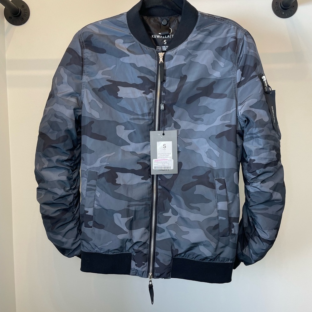 Men's Camouflage Puffer Bomber Jacket - Kuwalla/Tee, Designed in Canada.